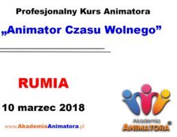 Kurs Animatora Czasu Wolnego Rumia – 10.03.2018
